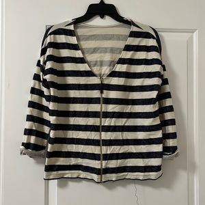 Sezane zip up marienere, size S